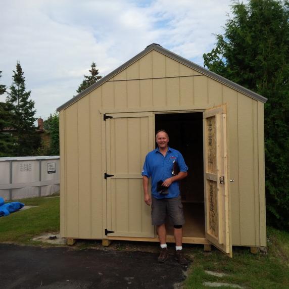 10x10 wooden storage shed brighton ontario