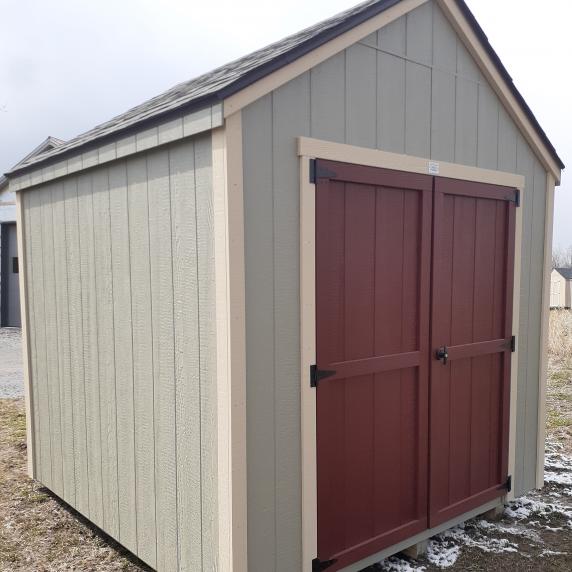 PORT HOPE SHEDS RED DOOR SERIES Garden SHED WITH SHUTTERS BETTER WAY SHEDS CANADIAN SHED