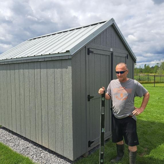 8x10 Shed with Metal roof  by Better Way Sheds